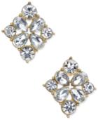 Gold-tone Crystal Stud Earrings, Created For Macys