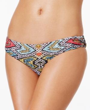 Roxy Poetic Mexic Printed Strappy Bikini Bottoms Women's Swimsuit