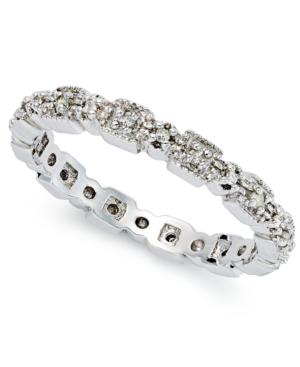 Diamond Stackable Band (1/10 Ct. T.w.) In Sterling Silver
