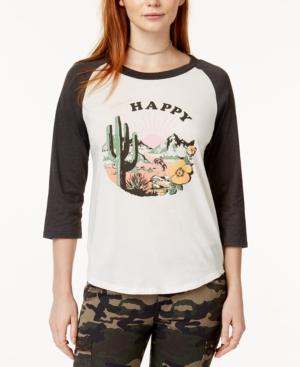 Ban. Do Happy Graphic Baseball T-shirt