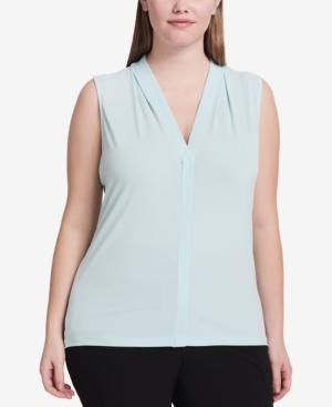 Calvin Klein Plus Size V-neck Shell