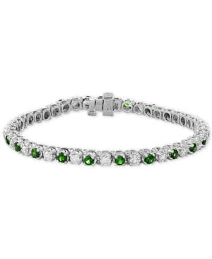 Effy Certified Ruby (3 Ct. T.w.) & Diamond (2-1/6 Ct. T.w.) Bracelet In 14k White Gold(also Available In Emerald)