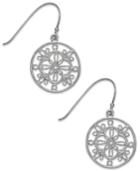 Giani Bernini Filigree Circle Drop Earrings In Sterling Silver