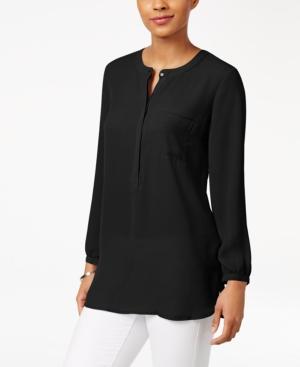 Jm Collection Pleated-back Top, Created For Macy's