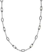 Honora Style Cultured Freshwater Pearl (8-1/2mm) Link Necklace In Sterling Silver