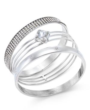 Inc International Concepts Gold-tone 3-pc. Crystal Bangle Bracelet