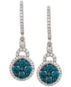 Le Vian Exotics Diamond Blue Earring (1 Ct. T.w.) In 14k White Gold