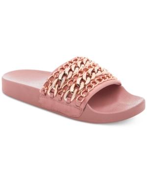 Steve Madden Women's Chains Pool Slide Sandals