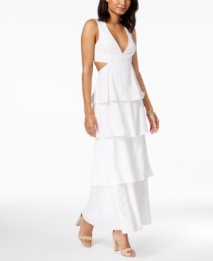 Bardot Cutout Tiered Maxi Dress