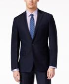 Ryan Seacrest Distinction Navy Solid Modern Fit Jacket