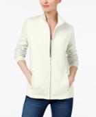 Karen Scott Zip-up Mock-neck Jacket, Created For Macy's