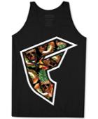 Famous Stars And Straps Men's Pineapple Skull Graphic-print Logo Cotton Tank