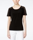 Calvin Klein Short-sleeve Perforated Top
