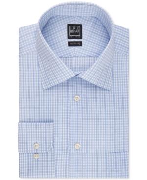 Ike Behar Blue Ice Check Dress Shirt