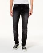 Calvin Klein Jeans Men's Sunlit Black Skinny Moto Jeans
