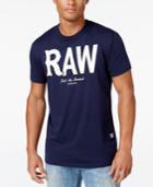 Gstar Men's Raw Leacht Graphic-print Logo T-shirt