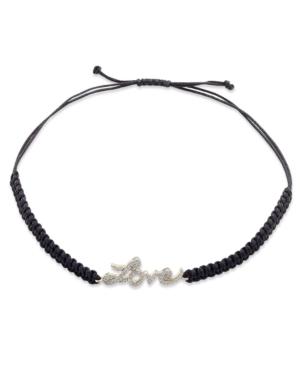 Diamond Love Parachute Cord Bracelet In (1/6 Ct. T.w.)