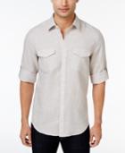 Calvin Klein Men's Pixel Houndstooth Cotton Shirt