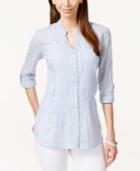 Style & Co. Pleated Shirt, Only At Macy's
