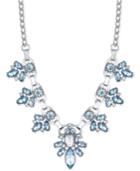 2028 Silver-tone Light Blue Stone And Crystal Statement Necklace, A Macy's Exclusive Style