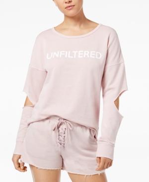 Material Girl Active Juniors' Cutout Graphic Sweatshirt, Created For Macy's