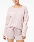Material Girl Active Juniors' Cutout Graphic Sweatshirt, Created For Macy's