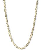 14k Gold Necklace, 24 Dot Dash Chain