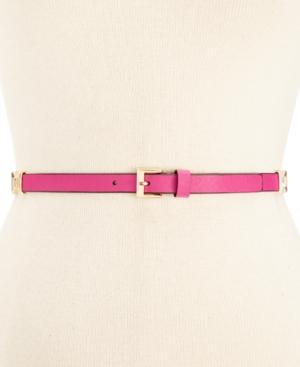 Kate Spade New York Saffiano Belt With Bow Connectors