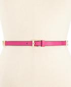 Kate Spade New York Saffiano Belt With Bow Connectors