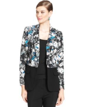 Grace Elements Floral Colorblocked Blazer