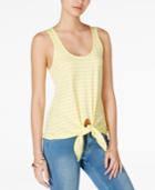 Maison Jules Cotton Tie-hem Tank Top, Created For Macy's
