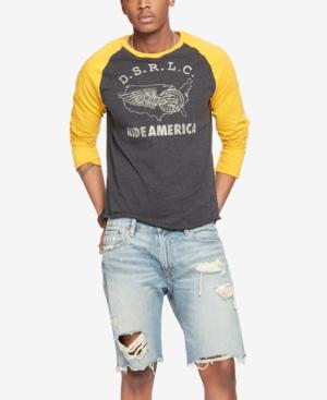 Denim & Supply Ralph Lauren Men's Ride America Logo Baseball Shirt