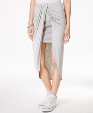 Izzy & Me Juniors' Wrap-front Tulip Skirt