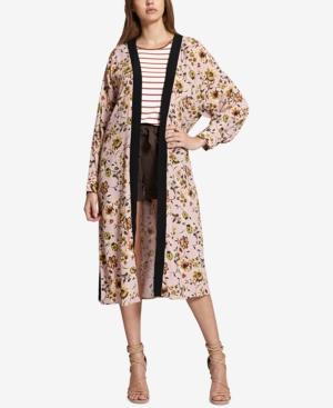 Sanctuary Calico Floral-print Belted Kimono