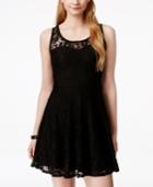 Material Girl Juniors' Lace Skater Dress, Created For Macy's