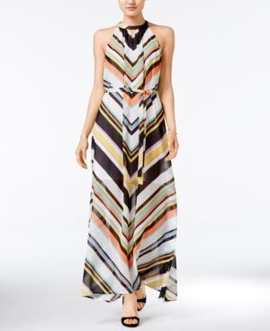 Bar Iii Printed Sleeveless Maxi Dress, Only At Macy's