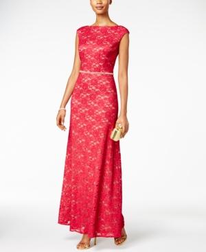 Alex Evenings Shimmer Lace Gown