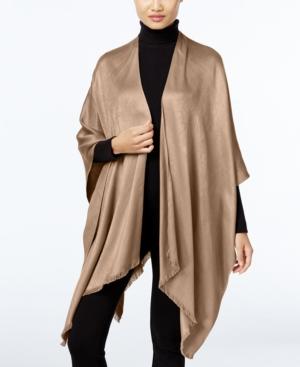 Calvin Klein Solid Satin Poncho