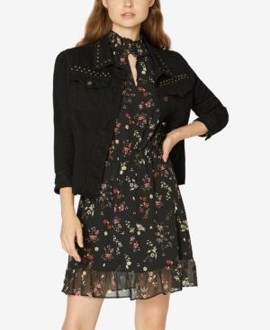 Sanctuary Fierce Fall Studded Denim Jacket