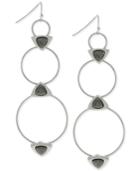 Bcbgeneration Silver-tone Three-ring Drop Earrings
