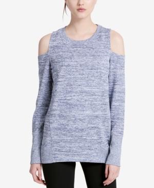 Calvin Klein Performance Haci Marled Cold-shoulder Tunic