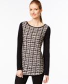 Charter Club Tweed Combo Tunic, Only At Macy's
