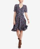 Denim & Supply Ralph Lauren Floral-print Cotton Wrap Dress