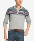 Izod Men's Fair Isle Quarter-button Sweater