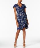 G.h. Bass & Co. Floral-print Wrap Dress