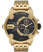 Diesel Men's Chronograph Little Daddy Gold-tone Stainless Steel Bracelet Watch 52mm