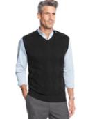 Tricots St. Raphael Textured Argyle Sweater Vest