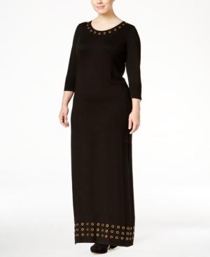 Calvin Klein Plus Size Grommet-trim Sweater Dress