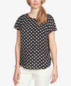 Cece Dot-print Top