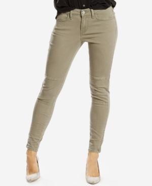 Levi's 710 Patched Olive Green Wash Super Skinny Jeans